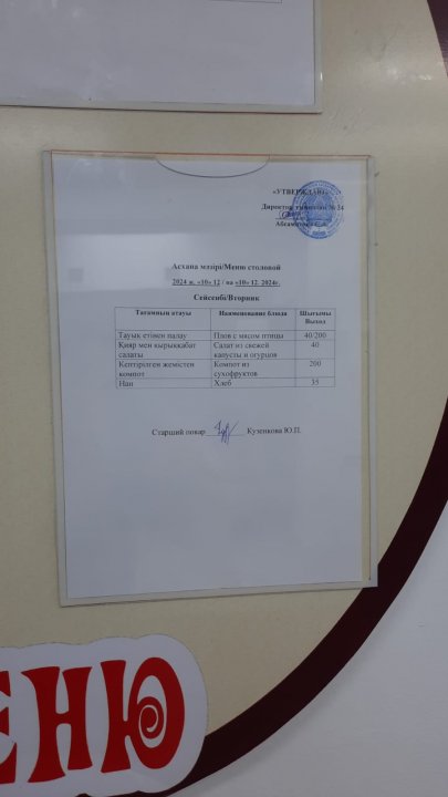 Ас мәзірі 09-13.12.2024